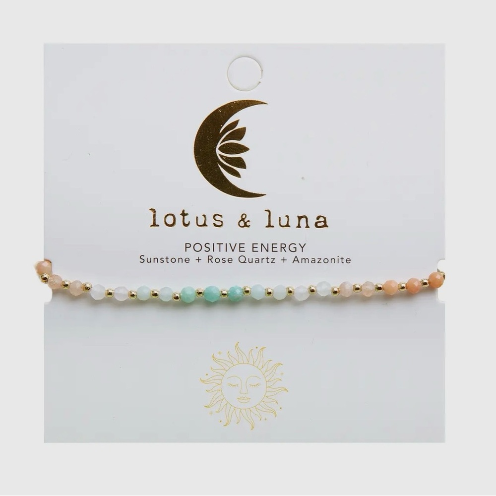 Lotus & Luna Positive Energy Multicolor Beaded Bracelet